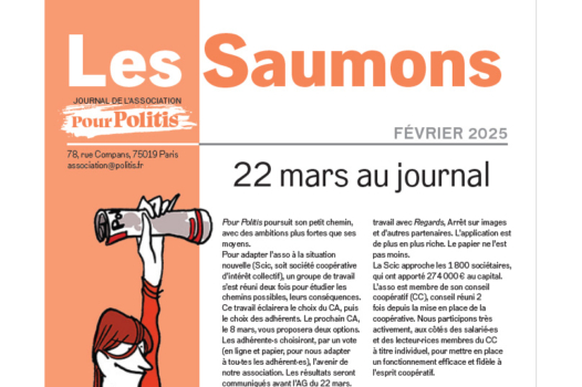 « Les Saumons », bulletin de l’association, édition de février 2025
